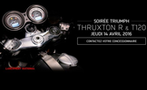 14 avril 2016 : présentation Triumph Bonneveille T120 et Thruxton R