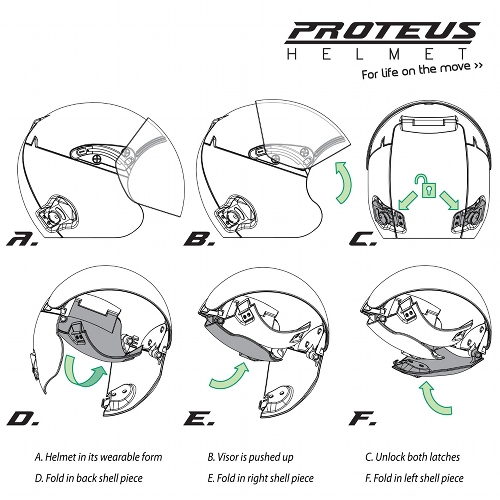 Proteus : casque pliable