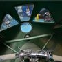 Musée Piaggio : Vespa Monthléry de 1950 - vue depuis le cockpit