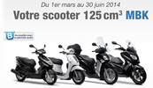 Mbk : scooter 125cc à partir de 36.68€ par mois