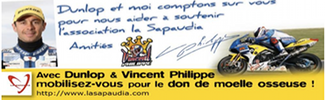 DunlopMotodays et Vincent Philippe : 3.125€ pour la Sapaudia